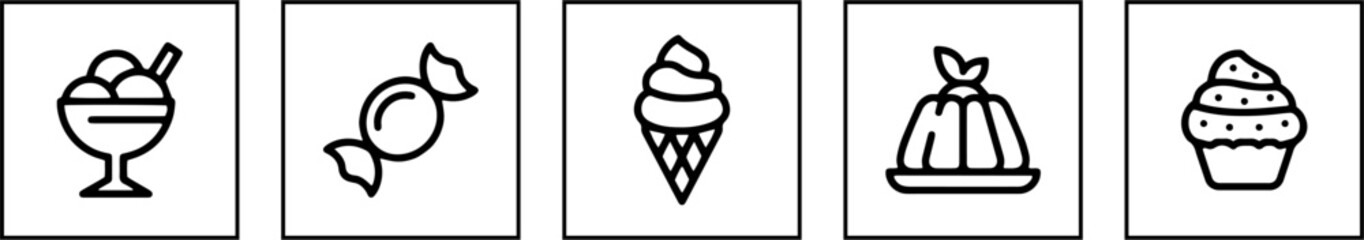 Sweet food icons.eps