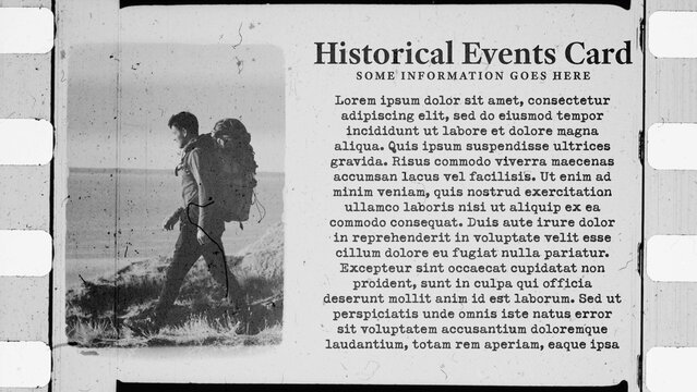 Historical Events Film Frame	
