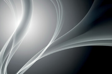Obraz premium Abstract background with thin gray lines. Abstract gray futuristic background illustration.