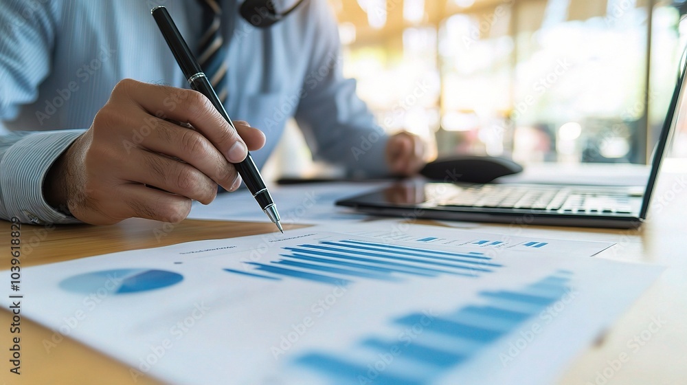 Poster professional analysis with data and technology tools