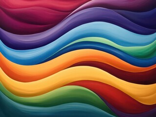 Vibrant colors blend seamlessly, creating a smooth and harmonious fusion of hues in a stunning visual display.