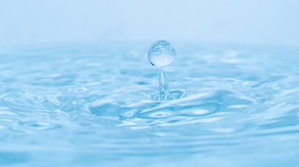 美しい水しぶき　水面と雫