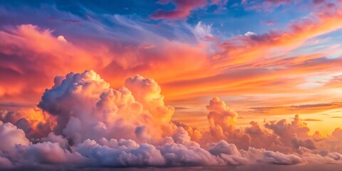 Breathtaking Sunset Overhead with Vibrant Coral and Pinkish Orange Hues in a Cloudless Sky