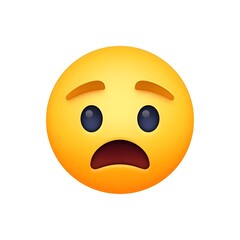 Worried Face with Sweat: Anxiety and Concern
