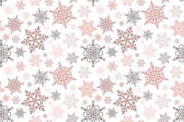 Snow flakes seamless pattern design for packing  