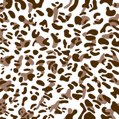 Abstract Brown animal skin Leopard, Cheetah, Jaguar print pattern.