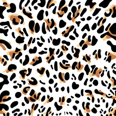 Black and Brown Leopard, Cheetah, Jaguar layered print pattern perfect for decorative and more.