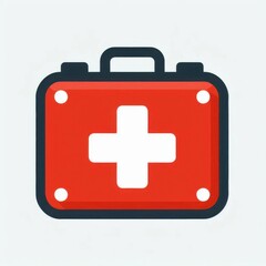 Obraz premium First Aid Kit Icon in red
