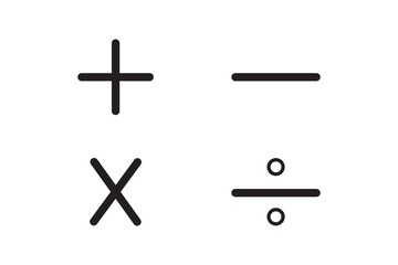 Obraz premium calculator count icon sign vector