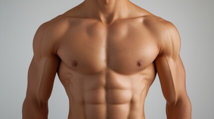 Fototapeta premium Muscular Man's Torso.