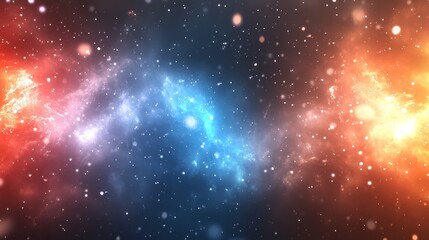 Fototapeta premium many stars, bright blue and yellow