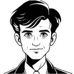 doodle style business illustration business man 