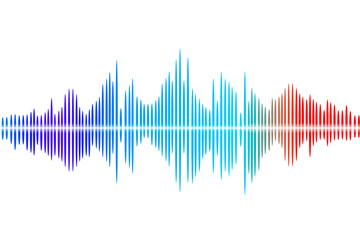 Conceptual image of sound wave, acoustics and sound vibrations, oscillations in space, Auditory...