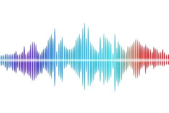 Conceptual image of sound wave, acoustics and sound vibrations, oscillations in space, Auditory System, concept Hearing Test, meditation and sound therapy, audio technologies and sound design