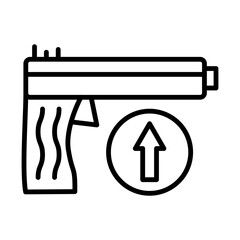 Weapon Upgrade line icon