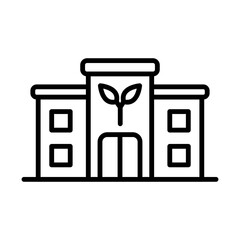 Sustainable Building line icon