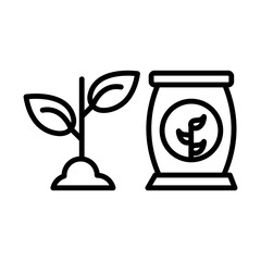 Organic Farming line icon