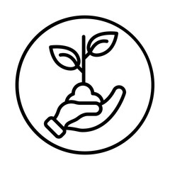 EcoFriendly Farming line icon