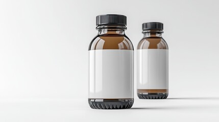 Professional High-Quality Mockup of a Gym Bottle on a White Background Suitable for Branding and Marketing Purposes