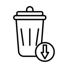 Waste Reduction line icon
