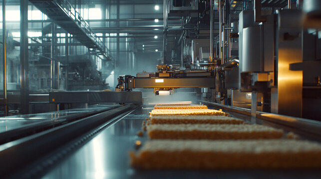 Instant Noodle Production Line in Factory
