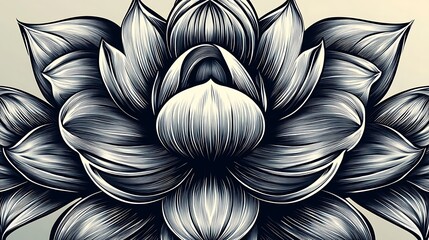 A detailed monochrome mandala in shades of blue, with soft, flowing patterns radiating from the center. The gradient of blues creates a calm and soothing effect, perfect for a peaceful background.