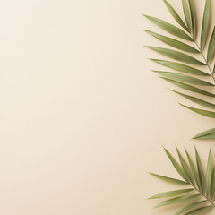 Fototapeta premium A leafy green plant is placed on a white background