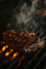 grilled meat on the grill