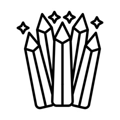 Crystal line icon