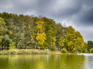 autumn, backgrounds, beautiful, blue, boat, calm, clear, cloud, cloudscape, coastline, edge, environment, forest, green, horizon, idyllic, lake, landscape, majestic, nature, outdoors, panoramic, pond,