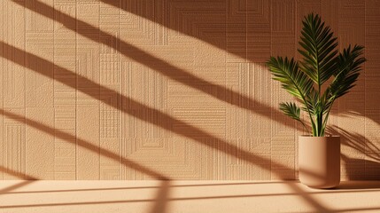 Cozy Fabric-Inspired Textured Backdrop in Warm Earth Tones for Showcasing Electronic Products - Ultra-Detailed 3D Render Illustration