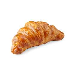 Croissant bakery isolated white background style.