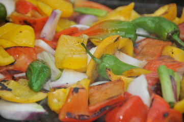 Légumes cuits à la plancha