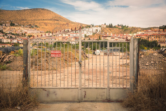 view of the town in the mountains