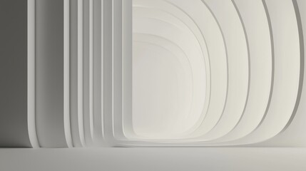 Fototapeta premium Modern Minimalist 3D Render Backdrop with Gradient Tones for Electronic Displays