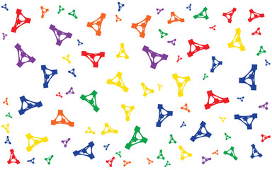 Colorful Shape Abstract background in flat style