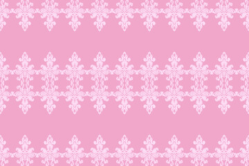 Ikat floral seamless pattern on background,damask seamless pattern,vector illustration,Ikat ethnic oriental embroidery,Aztec style,baroque.design for texture,fab,clothing,decoration,fashion.