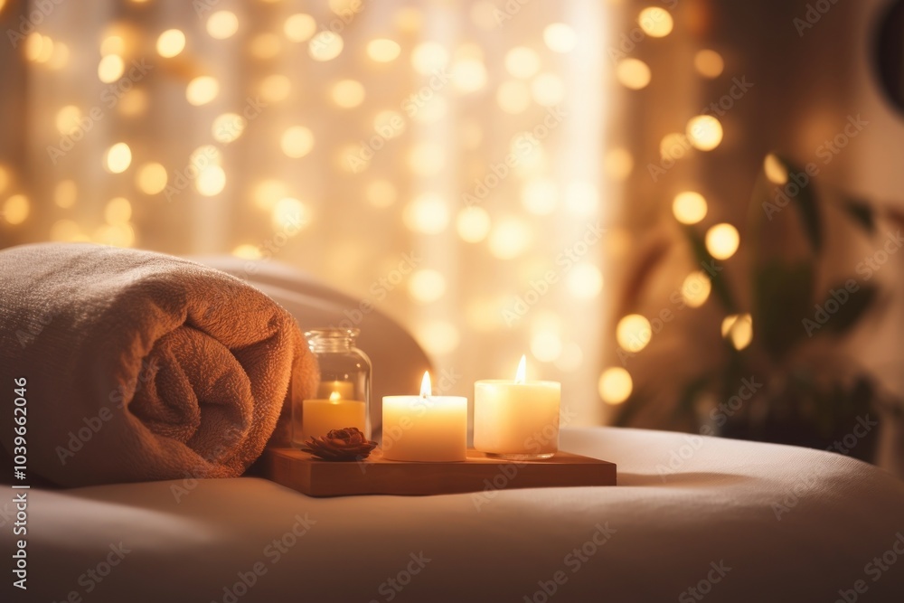 Canvas Prints Candle light spa spirituality.