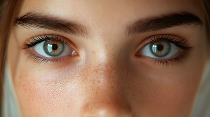 Fototapeta premium Time-lapse of rhinoplasty recovery, capturing the gradual reduction of swelling and bruising to the final sculpted nose, with a focus on natural skin healing, Cinematic, High Detail