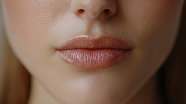 Time-lapse documenting the reduction of fine lines around the mouth, showing gradual improvements after each anti-aging treatment and final smooth skin in a before-and-after comparison