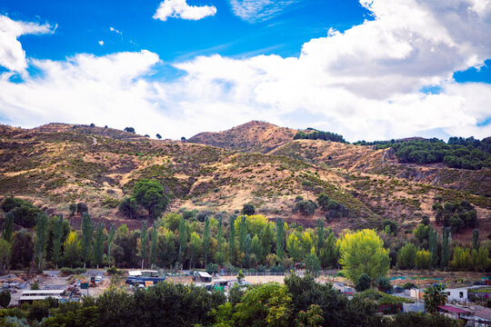 view of the mountains