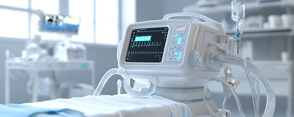 ICU ventilator depicted as a gift in a high-resolution image, emphasizing its crucial role.