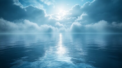 Obraz premium The sky is blue and the sun is shining through the clouds