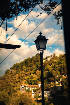 street lamp in the city