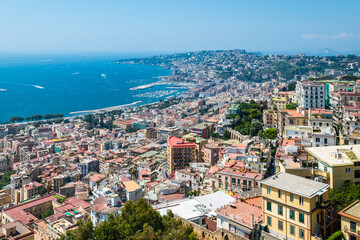 Fototapeta premium City of Naples, Italy. Aerial View