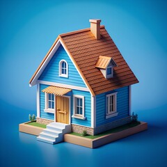 3d render of a house