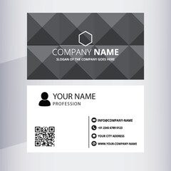 Clean style modern flat business card template mockup Background