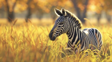 Grevy s Zebra animal in grass