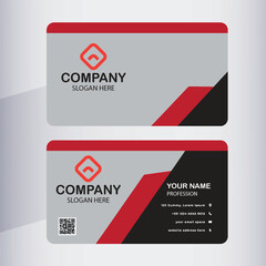 Clean style modern flat business card template mockup Background