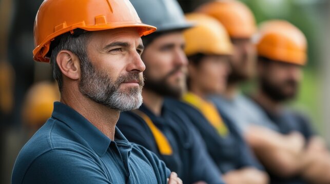 Employees in Safety Gear Encouraging Reporting Practices